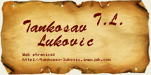 Tankosav Luković vizit kartica